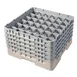 Cambro 36S958184 Camrack Glass Rack, Full Size, 19-3/4 x 19-3/4, 36 Compartments, Beige, HACCP Compliant 1 image