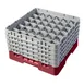 Cambro 36S958416 Camrack Glass Rack, Full Size, 19-3/4 x 19-3/4, 36 Compartments, Cranberry Red, HACCP Compliant 1 image