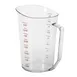Cambro 400MCCW135 Measuring Cup 4 Quart 128 oz Clear Polycarbonate Molded Handle, Dishwasher Safe 1 image