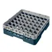 Cambro 49S318414 Camrack Glass Rack, Teal, Full Size, 19-3/4 x 19-3/4, 49 Compartments, 2-7/16 Max Dia 1 image