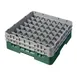 Cambro 49S434119 Camrack Glass Rack, Sherwood Green, 19-3/4" x 19-3/4", 49 Compartments, 2-7/16" Max Dia, 5-1/4" Max Height 1 image