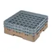 Cambro 49S434184 Camrack Glass Rack, Full Size, 19-3/4 x 19-3/4, 49 Compartments, Beige, HACCP 1 image