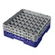 Cambro 49S434186 Camrack Glass Rack, Navy Blue, Full Size, 19-3/4" x 19-3/4", 49 Compartments 1 image