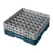 Cambro 49S434414 Camrack Glass Rack, Teal, Full Size, 19-3/4 x 19-3/4, 49 Compartments, 2-7/16 Max Dia, 5-1/4 Max Height 1 image