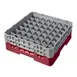 Cambro 49S434416 Camrack Glass Rack, Full Size, 19-3/4 x 19-3/4, 49 Compartments, Cranberry Red 1 image