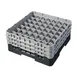 Cambro 49S638110 Camrack Glass Rack, Full Size, 19-3/4 x 19-3/4 x 8-7/8, 49 Compartments, Black, HACCP Compliant, NSF Certified 1 image