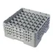 Cambro 49S638151 Camrack Glass Rack, Full Size, Soft Gray, 19-3/4 x 19-3/4 x 8-7/8, 49 Compartments, 2-7/16 Max Dia, HACCP Compliant, NSF Certified 1 image