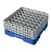 Cambro 49S638168 Camrack Glass Rack, Full Size, Blue, 19-3/4 x 19-3/4 x 8-7/8, 49 Compartments, 2-7/16 Max Dia, HACCP Compliant, NSF Certified 1 image
