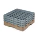 Cambro 49S638184 Camrack Glass Rack, Full Size, Beige, 19-3/4 x 19-3/4 x 8-7/8, 49 Compartments, 2-7/16 Max Dia, HACCP Compliant 1 image