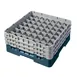 Cambro 49S638414 Camrack Glass Rack, Full Size, Teal, 19-3/4" x 19-3/4" x 8-7/8", 49 Compartments, 2-7/16" Max Dia, HACCP Compliant, NSF 1 image