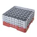 Cambro 49S638416 Camrack Glass Rack, Full Size, 19-3/4 x 19-3/4, 49 Compartments, Cranberry Red, 2-7/16 Max Dia, 6-7/8 Max Height, HACCP Compliant 1 image
