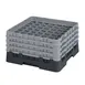 Cambro 49S800110 Camrack Glass Rack, Full Size, 19-3/4 x 19-3/4 x 10-1/2, Black, 49 Compartments, 2-7/16 Max Dia, 8-1/2 Max Height, HACCP Compliant, NSF Certified 1 image