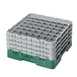 Cambro 49S800119 Camrack Glass Rack, Full Size, Sherwood Green, 49 Compartments, 19-3/4" x 19-3/4" x 10-1/2", HACCP Compliant, NSF Certified 1 image