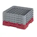 Cambro 49S800416 Camrack Glass Rack, Full Size, 19-3/4 x 19-3/4 x 10-1/2, 49 Compartments, Cranberry Red, HACCP Compliant, NSF Certified 1 image