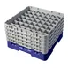 Cambro 49S958186 Camrack Glass Rack, Navy Blue, Full Size, 19-3/4 x 19-3/4, 49 Compartments, 2-7/16 Max Dia, HACCP Compliant 1 image