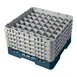 Cambro 49S958414 Camrack Glass Rack, Full Size, Teal, 19-3/4 x 19-3/4, 49 Compartments, 2-7/16 Max Dia, HACCP Compliant 1 image