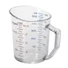 Cambro 50MCCW135 Measuring Cup - 1 Pint (16 oz) Polycarbonate Clear, Dishwasher Safe, NSF 1 image