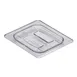 Cambro 60CWCH135 Food Pan Cover – Clear Polycarbonate Handled Lid, 1/6 Size, NSF 1 image