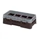 Cambro 8HS318167 Camrack Glass Rack, Half Size, Brown, 10 Compartment, 10" x 19-3/4" x 5-5/8", HACCP Compliant, NSF Certified 1 image