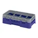 Cambro 8HS318186 Camrack Glass Rack, Navy Blue, Half Size, 10x19.75x5.625, 8 Compartments, 4.0625 Max Dia, HACCP Compliant 1 image