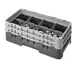 Cambro 8HS434416 Camrack Glass Rack, Half Size, 10x19.75x7.25in, 8 Compartments, Cranberry Red, HACCP Compliant, NSF Certified 1 image