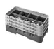 Cambro 8HS638151 Camrack Glass Rack, Half Size, Soft Gray, 10 x 19.75 x 8.875, 8 Compartments, 4.0625 Max Dia, HACCP Compliant, NSF Certified 1 image