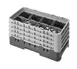 Cambro 8HS800416 Camrack Glass Rack, Half Size, 10x19.75x10.5in, 8 Compartments, Cranberry Red, HACCP Compliant, NSF Certified 1 image