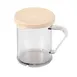 Cambro 96SKRD135 Camwear Shaker/Dredge, 10‑Oz Clear Poly, Perforated Top, Handle, Salt & Pepper Lid 1 image