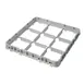 Cambro 9E2151 Half Drop Extender, Full Size, 9 Compartments, Soft Gray, 19-5/8" x 19-5/8" x 2", Adds 1-5/8" to Rack Height 1 image