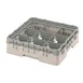 Cambro 9S318184 Camrack Glass Rack, Full Size, Beige, 19-3/4" x 19-3/4", 9 Compartments, 5-7/8" Max Dia, HACCP Compliant 1 image