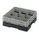 Cambro 9S434110 Camrack Glass Rack, Full Size, 19-3/4 x 19-3/4 x 7-1/4, Black, 9 Compartments, 5-7/8 Max Dia, HACCP Compliant, NSF 1 image