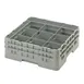Cambro 9S434151 Camrack Glass Rack, Full Size, Soft Gray, 19-3/4" x 19-3/4", 9 Compartments, 5-7/8" Max Dia, HACCP Compliant, NSF Certified 1 image
