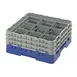 Cambro 9S638186 Camrack Glass Rack, Navy Blue, Full Size, 19-3/4 x 19-3/4 x 8-7/8, 9 Compartments, 5-7/8 Max Dia, HACCP Compliant, NSF 1 image