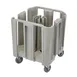 Cambro ADCSC480 S-Series 27x27 Compact Dish Caddy, 500 lb, Polyethylene, Speckled Gray, 4 Towers 1 image