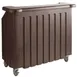 Cambro BAR540131 Cambar 80 lb. Ice Sink Brown 5-Bottle Speed Rail Portable Bar 1 image