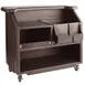 Cambro BAR540131 Cambar 80 lb. Ice Sink Brown 5-Bottle Speed Rail Portable Bar 2 image