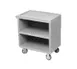 Cambro SC330S615 NSF Charcoal Gray Polyethylene 3-Shelf Service Cart - 33.13" x 20" x 34.63" 1 image