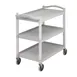 Cambro BC340KD480 Speckled Gray Polyethylene 3-Shelf Utility Cart w/ 400 lb Capacity 1 image