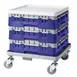 Cambro BR414186 Camrack Base Rack, Full Size, Navy Blue, Polypropylene, 19-3/4" x 19-3/4", 4-7/8" Inside Rack Height 1 image