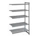 Cambro CBA214284VS5580 Camshelving® Basics Plus Add-On Unit w/ 4 Vented and 1 Solid Shelf - 21" x 42" x 84" 1 image