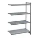 Cambro CBA244884VS4580 Camshelving® Basics Plus Add-On Unit w/ 3 Vented and 1 Solid Shelf - 24" x 48" x 84" 1 image