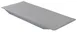Cambro CBSP216S151 Camshelving Basics Plus Shelf Plate, 21''W x 6''D, Solid Polypropylene, Gray, NSF Listed, Camguard Antimicrobial 1 image