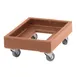 Cambro CD1420157 Coffee Beige Camdolly for #10 Can Cases and 14" x 19" Milk Crates  1 image