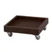 Cambro CD2020131 Camdolly Dark Brown Polyethylene Glass Rack Dolly 300 lb Capacity 22.5x22.5x8.25in 1 image