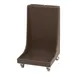 Cambro CD2020H131 Camdolly Dark Brown Glass Rack Dolly with Handle, 350 lb Capacity, 25.875L x 22.1875W x 36.875H 1 image