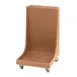 Cambro CD2020H157 Camdolly Coffee Beige Dish Rack Dolly with Handle, 350 lb Capacity, 25-7/8"L x 22-3/16"W x 36-7/8"H 1 image