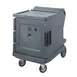 Cambro CMBH1826LF191 1-Section Heated Holding Cabinet, 1-Door, Solid Door, Holds 11x18"x26" Pans, Granite Gray, 110V 1 image