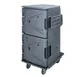 Cambro CMBH1826TBF191 Camtherm Hot Cart, 64.4"H, 2-Door, Polyethylene, Granite Gray, 12x18" & 24x12" Pans, 1587W, Mobile 1 image