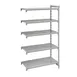 Cambro CPA185464V5480 Camshelving® Premium Vented 5-Shelf Add-On Shelving Unit - 18" x 54" x 64" 1 image