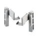 Cambro CPCC10480 Camshelving Premium Corner Connector Set Left & Right Speckled Gray 1 image
